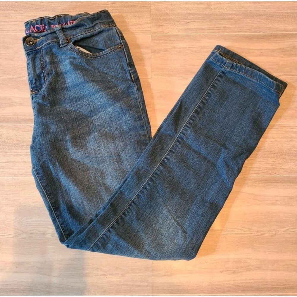 Childrens Place Girls Size 12 Slim Skinny Jeans Dark Wash Denim Stretch Pants